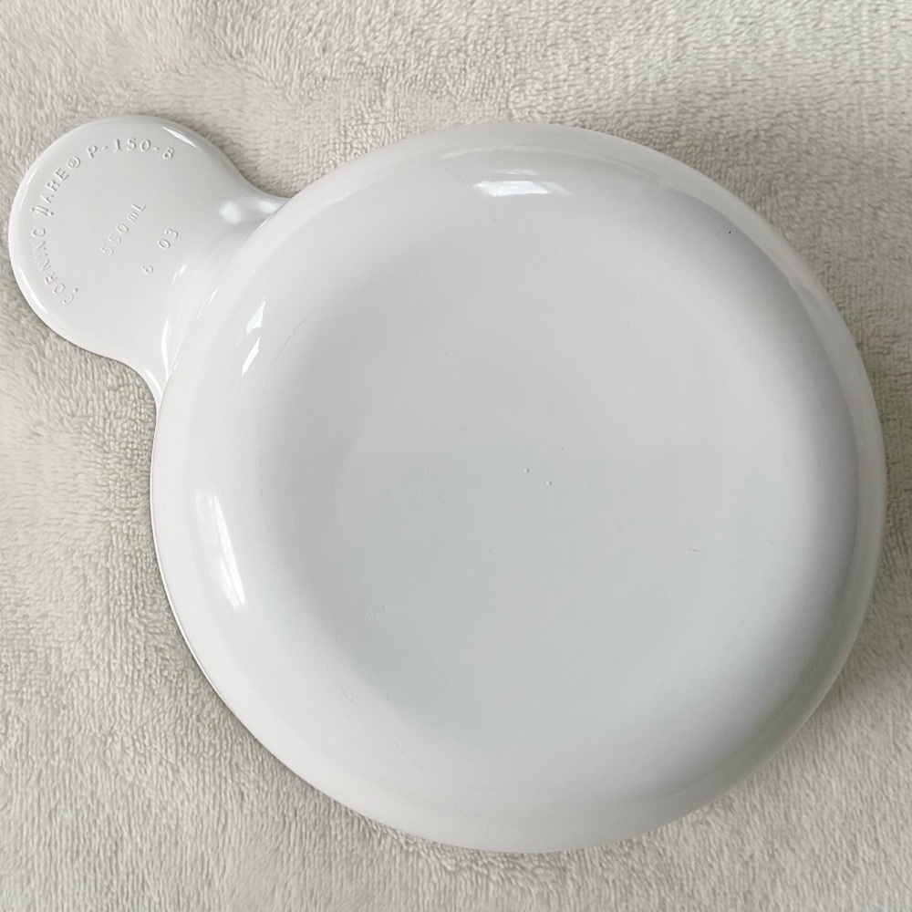 Vintage CorningWare Grab-It Bowls P-150-B White Pyroceram Set of 2 USA - Picture 8 of 12